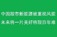 中国股市新能源被重视风能未来将一片美好将现百年难遇惊天暴涨一幕（有风能逮蚂蟥吗）